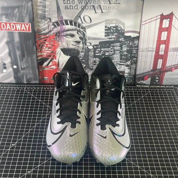 🏈NIKE VAPOR EDGE ELITE 360 2 GREY FOOTBALL CLEATS DA5457-002🏈 - Picture 11 of 11